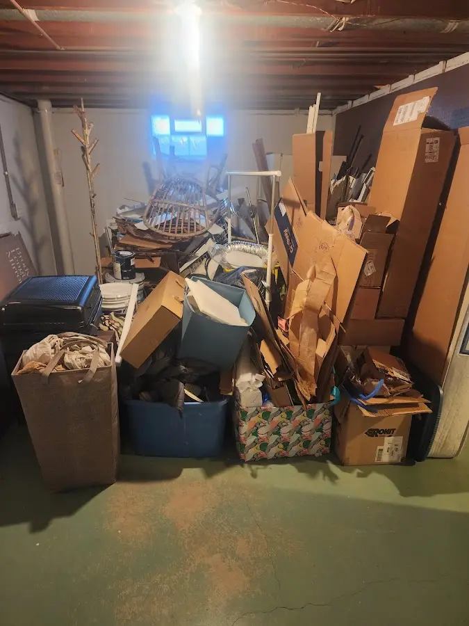 Roll-off dumpster container at job site for Concrete Dumpster Rental in Marshall